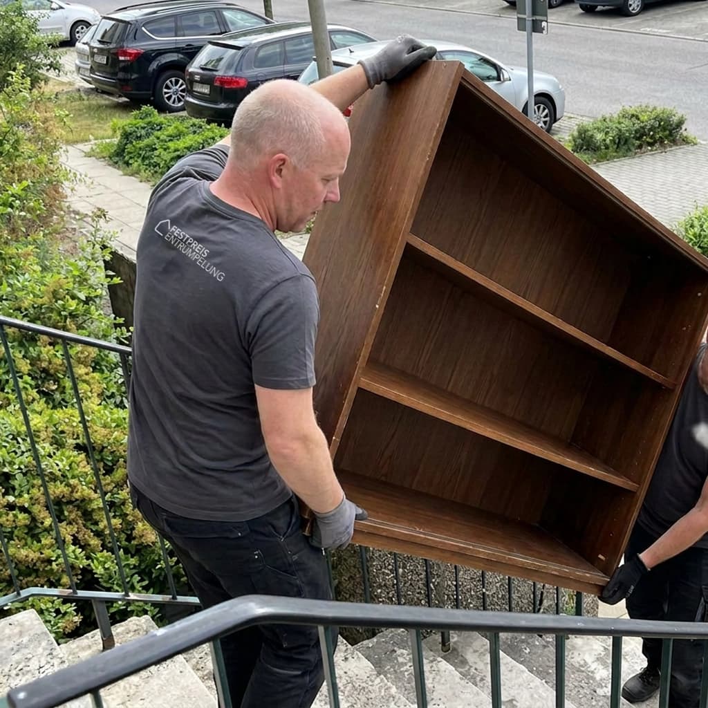 Preise Wohnungsauflösung Dresden — Holzregal-Entsorgung durch Festpreis Entrümpelung