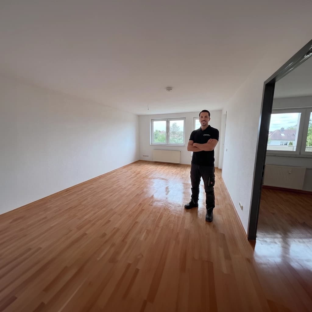 Sauber geräumte Wohnung nach Wohnungsentrümpelung in Dresden durch Festpreis Entrümpelung